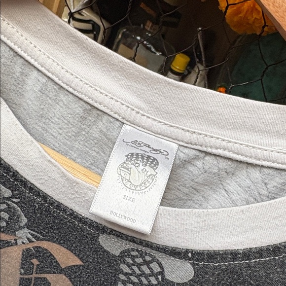 Y2K Ed Hardy x Christian Audigier Skulls T-Shirt - Picture 4 of 12